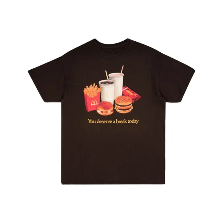 Mcdonald's X Travis Scott T Shirts Men Brown-0