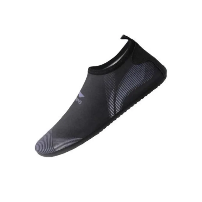 LiNing Slip Resistant Waterproof Low Top Outdoor Shoes Unisex Black-2