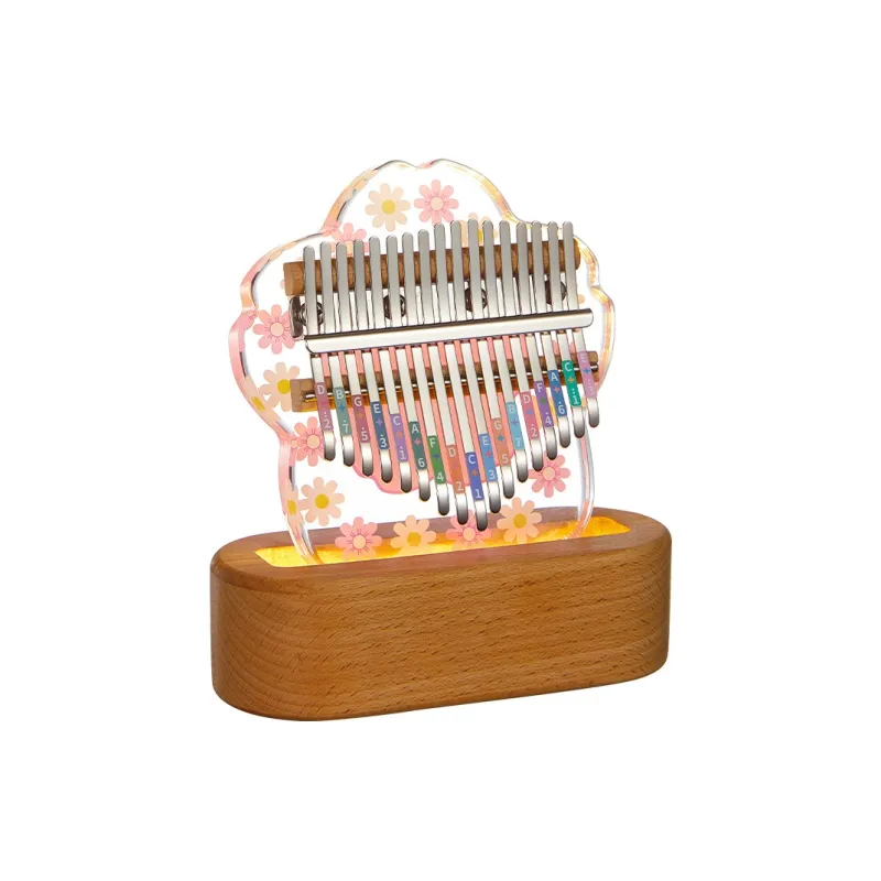 CEGA Acrylic Kalimba Fully Transparent Appearance 17/21 Keys Thumb Piano-20