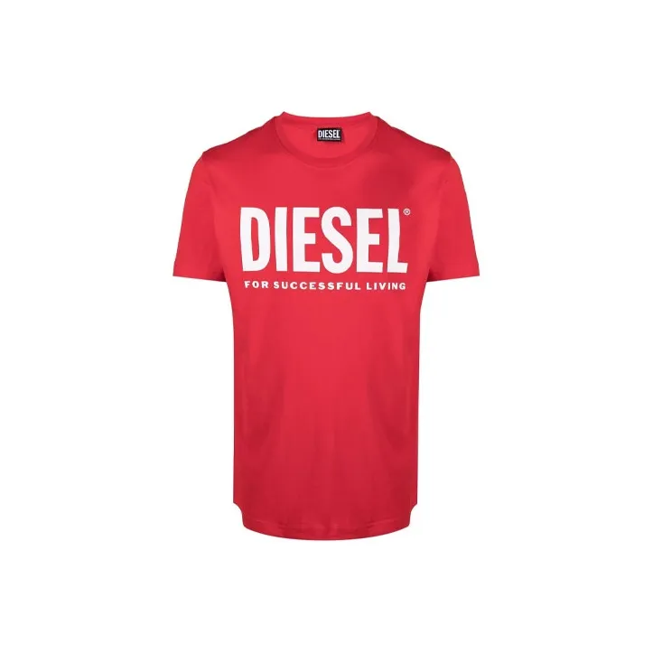 DIESEL T-Shirts Men Red-0