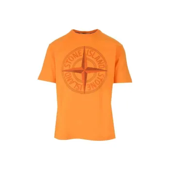STONE ISLAND SS23 T Shirt Men's Orange