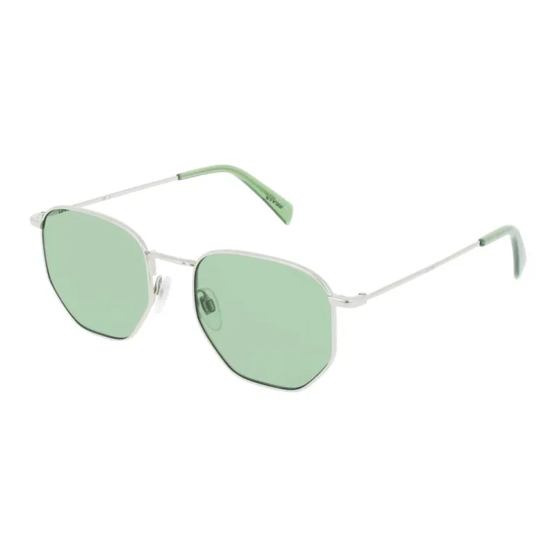 Levi's Stainless Steel Irregular Shape Sunglasses Unisex Silver-0