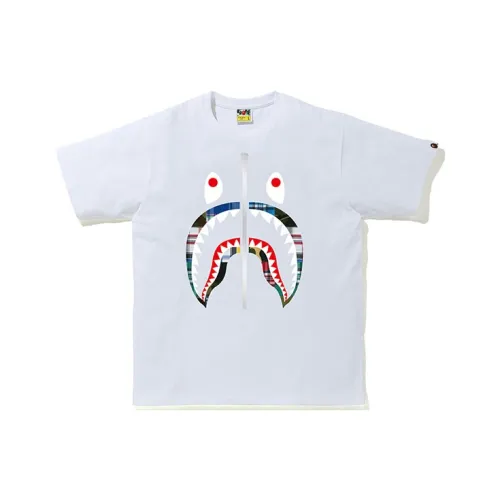 A BATHING APE Shark Series T Shirt Men's White