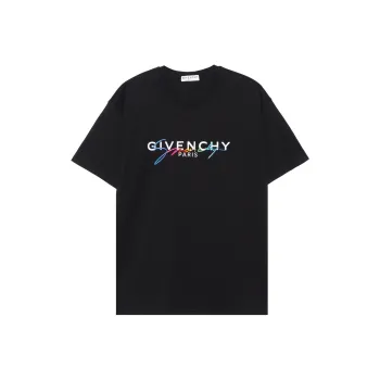 Givenchy Paris Rainbow Signature Logo T Shirt