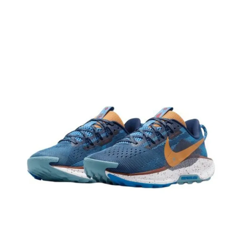 Nike REACTX PEGASUS TRAIL 5 Cushioning Slip Resistant Low Top Running Shoes Women's Blue Orange-2