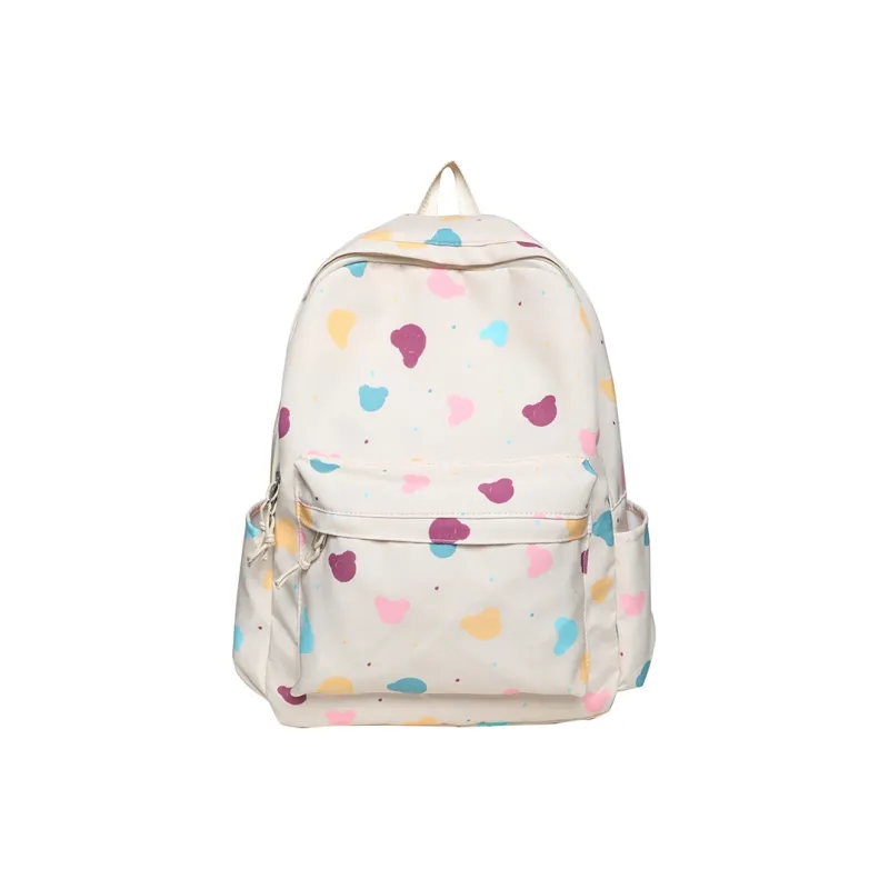 Travel Nylon Backpack Regular Unisex Multicolor-19