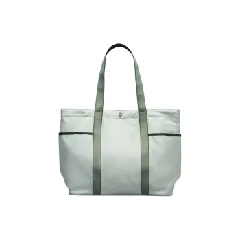 Lululemon Recycled Nylon Tote Bag, Shopping Bag, Shoulder Bag Unisex Tang Lake Green & Gray & Legacy Green