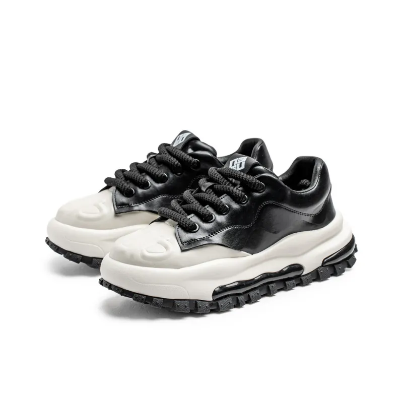 JANECO Anti Slip Wear Resistant Low Top Chunky Sneakers Men's-2