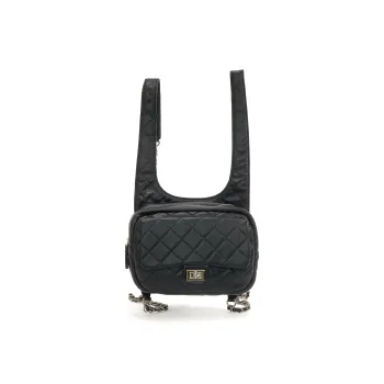 BONSAI STUDIO Microfiber Backpack Women's White/Black