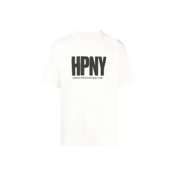 HERON PRESTON Logo Printed Crewneck T Shirt