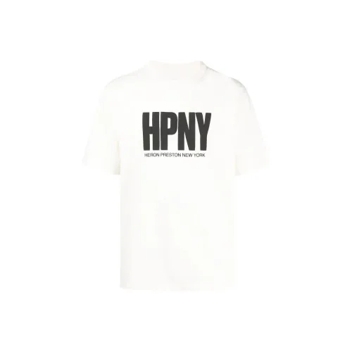 HERON PRESTON Logo Printed Crewneck T Shirt