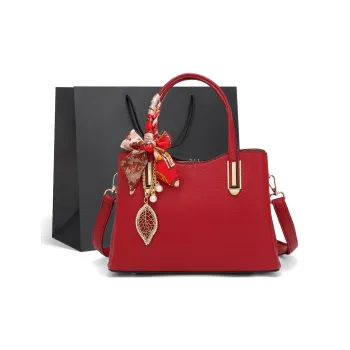 CLEVER& KETCH PU Tote, Shoulder Bag, Crossbody Bag, Handbag Regular Women's Red
