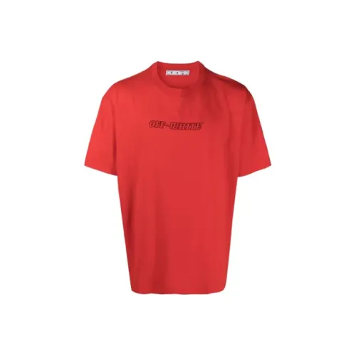 OFF WHITE SS21 T Shirts Men Red