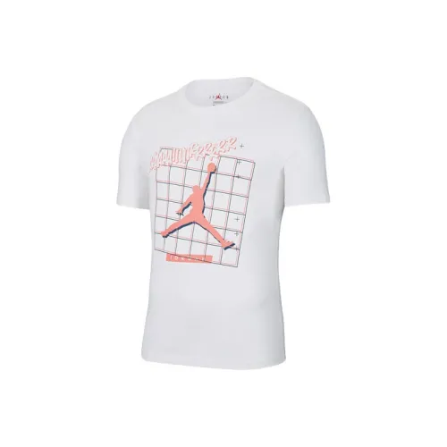 Jordan Set in Sleeve T Shirt Men's White