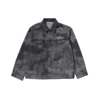 A BATHING APE High Tone Bleach Denim Jacket
