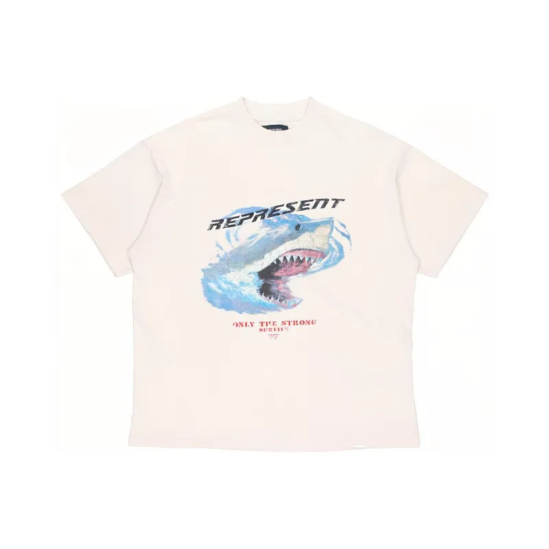 REPRESENT Only The Strong Survive Shark T Shirt-0