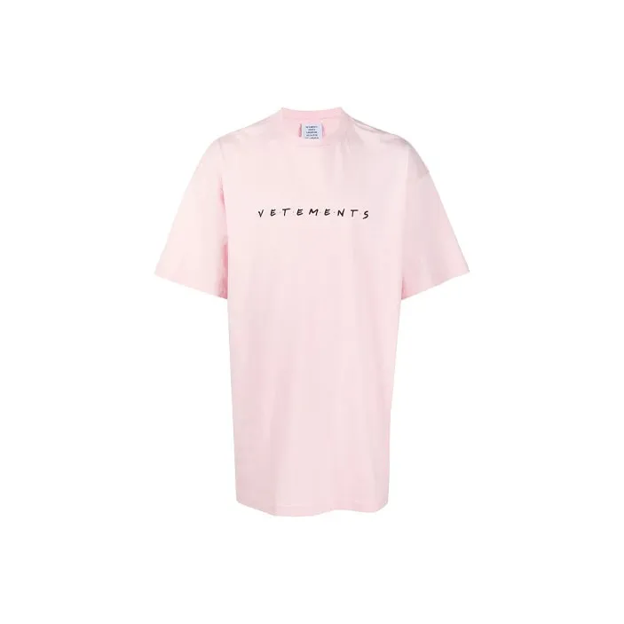 Vetements T-Shirts Unisex Pink-0