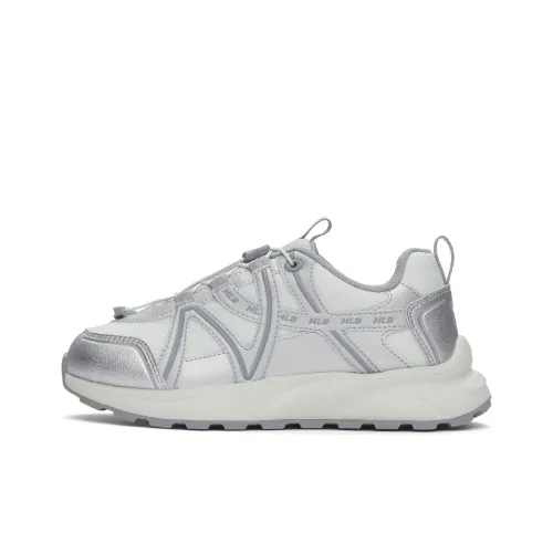 MLB New York Yankees Anti Slip Wear Resistant Low Top Chunky Sneakers Unisex Gray