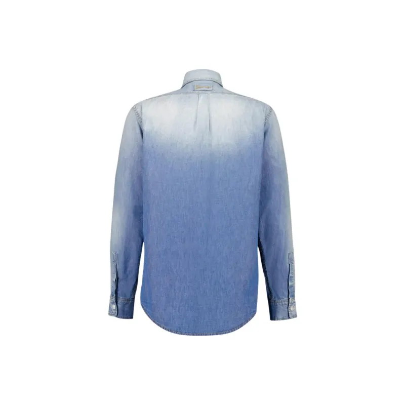 Givenchy Patchwork Denim Shirt-1