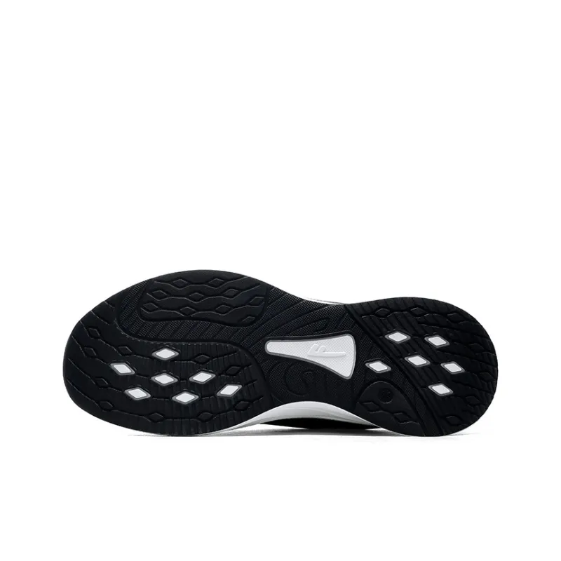 WARRIOR Running Shoes Men Low Top White Black Blue Gray-4