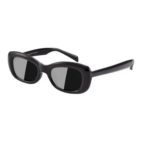 PULAIS Plate Frame Irregular Shape Sunglasses Women's Multicolor