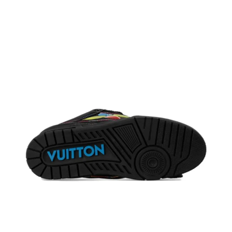 LOUIS VUITTON Skate Low Top Skateboard Shoes Men's Black-5