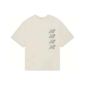 WE11DONE Logo Printed Crewneck T Shirt