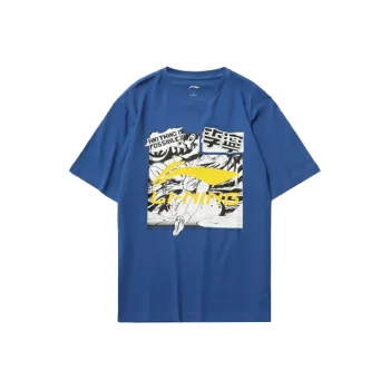 LiNing Sports Fashion Collection T Shirt Men's Storm Blue