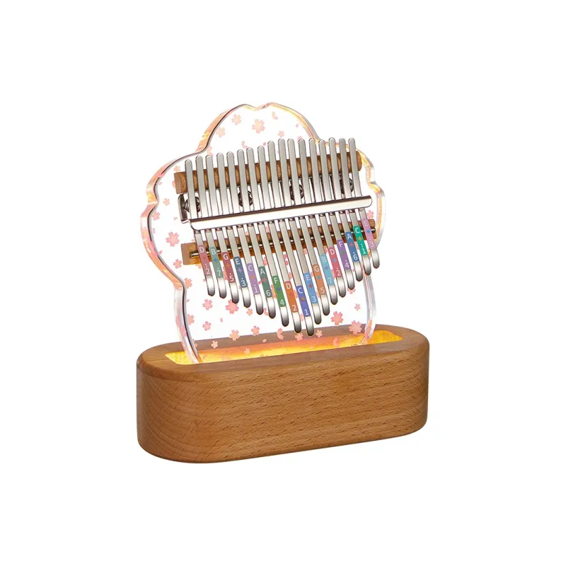 CEGA Acrylic Kalimba Fully Transparent Appearance 17/21 Keys Thumb Piano-16