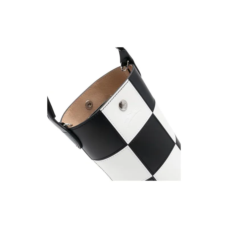 LONGCHAMP Épure Calfskin Bucket Bag Handbag Shoulder Bag Crossbody Bag Extra Small Women's Black White-4