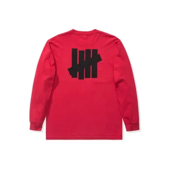 UNDEFEATED FW19 Straight Long-Sleeved T-Shirt Unisex Red