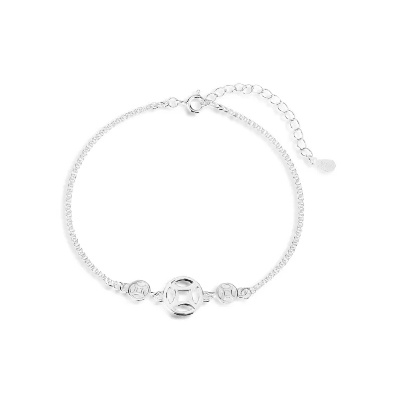 LAOYINFANG Foot Silver S990 Bracelets Women's-0