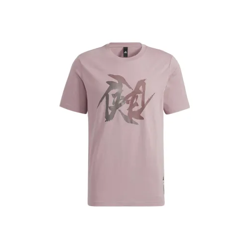 Adidas Wuji Series T Shirts Men Purple Pink