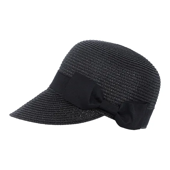 MUSTKOO Straw Woven Baseball Caps Women's-1