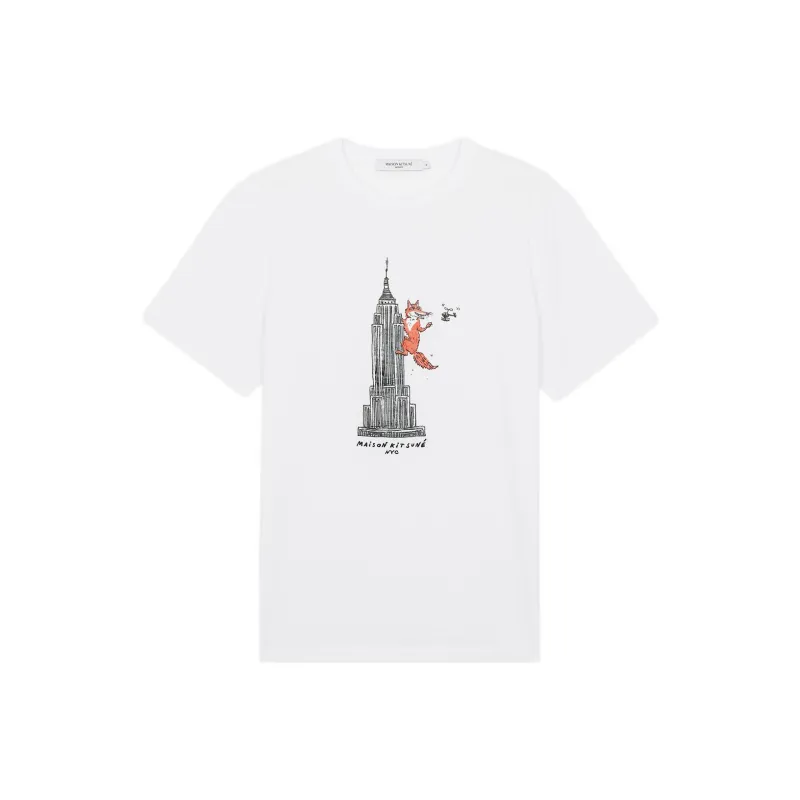 Maison Kitsune T Shirts Unisex White-0