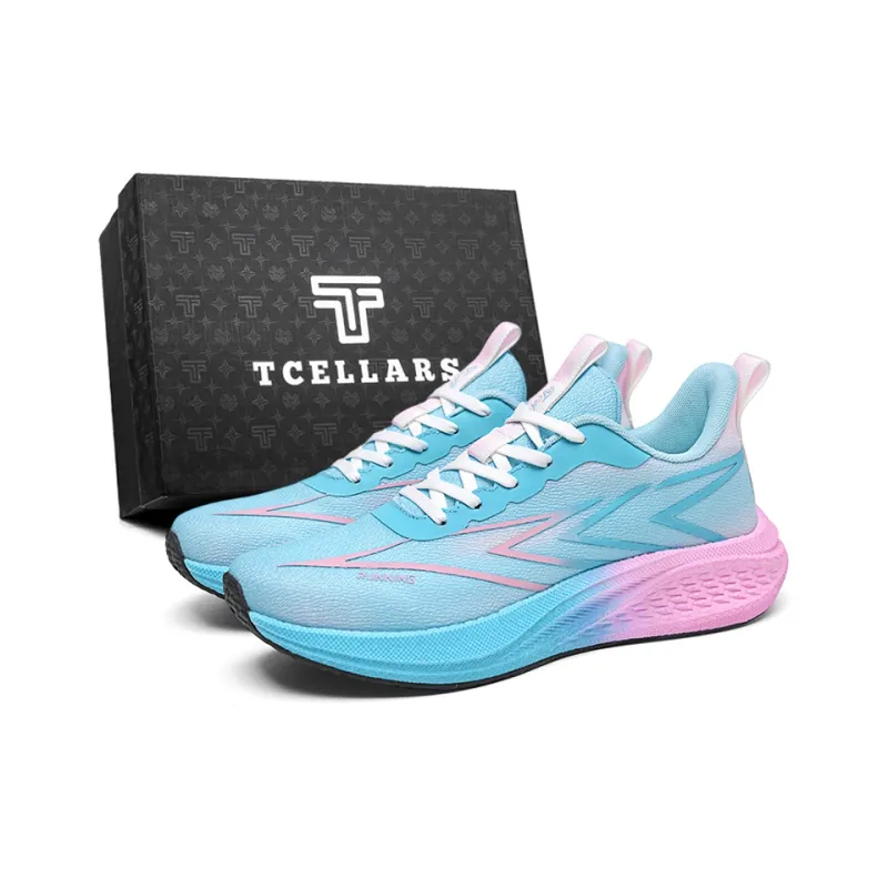 TCELLARS Cushioning Wear Resistant Breathable Height Increasing Rebound Low Top Running Shoes Unisex-50
