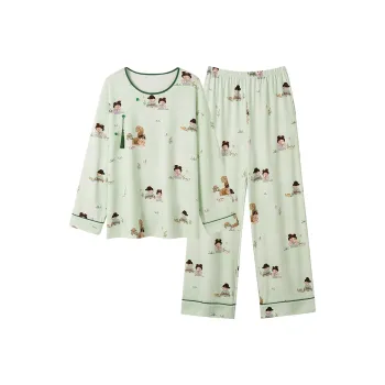 MIIOW Pajama Set Women's Light Green