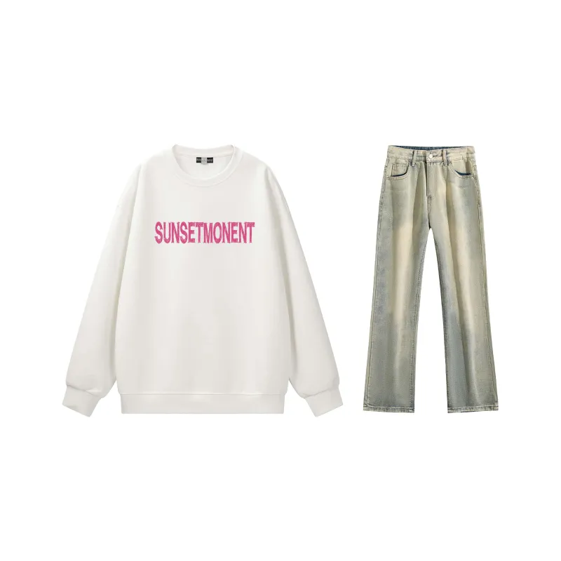 SUNSETMONENT Sweatshirt Set Unisex-24