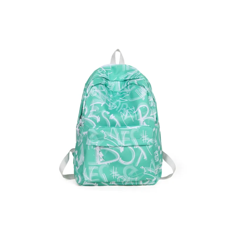 Yalu Nylon Backpack Unisex Black/Red/Green/Blue-10
