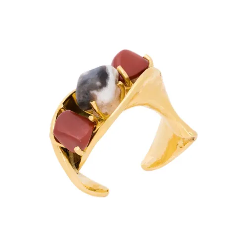 SAINT LAURENT Gemstone Bangles Unisex Gold