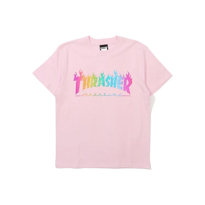 Thrasher T Shirt Japan Version Unisex Pink-0