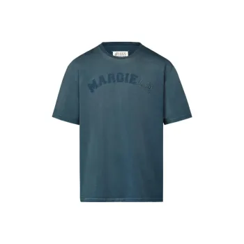 Maison Margiela Logo Detailed Crewneck T Shirt