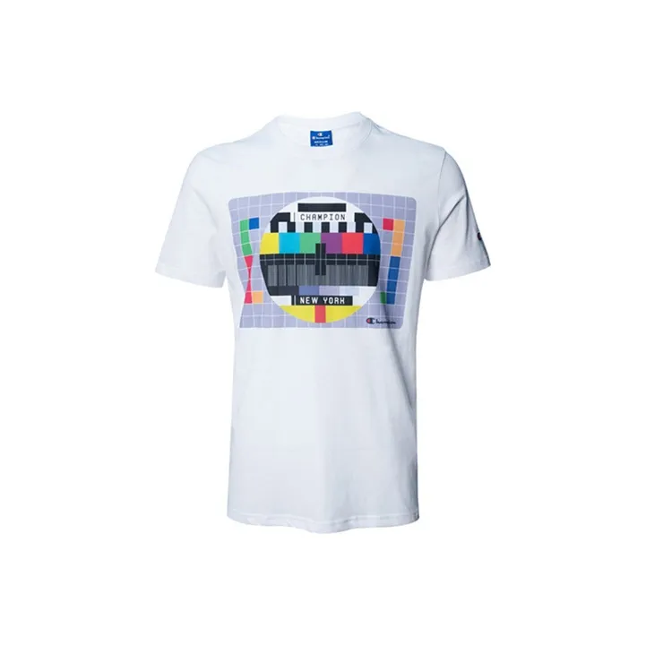 Champion T Shirt US Version Men's White-0