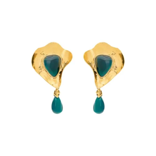 SAINT LAURENT Resin Earrings Women's Green