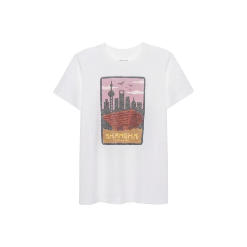 COACH T-Shirts Unisex White