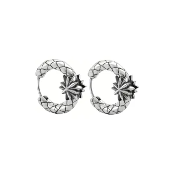 ROCK&RIDE 925 Sterling Silver Earrings Unisex