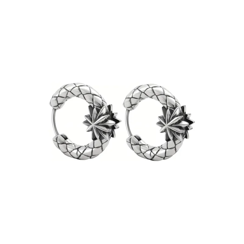 ROCK&RIDE 925 Sterling Silver Earrings Unisex-0