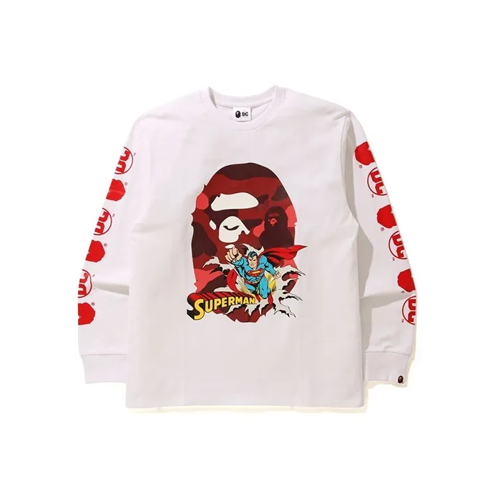 A BATHING APE X Dc Superman Long Sleeve Tee-1