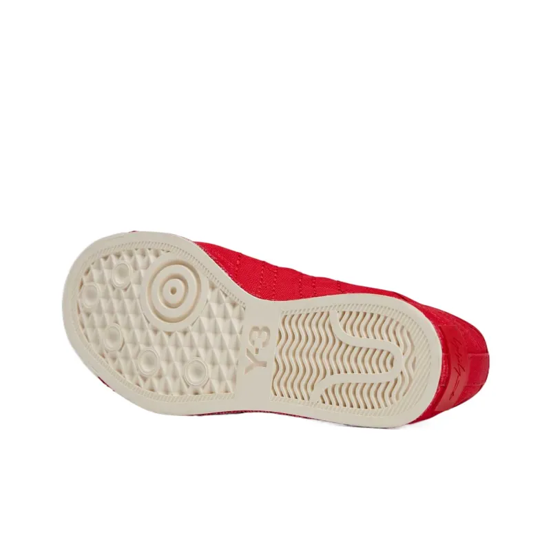 Adidas NIZZA LO Low Top Canvas Shoes Unisex Light Scarlet Wonder White-3