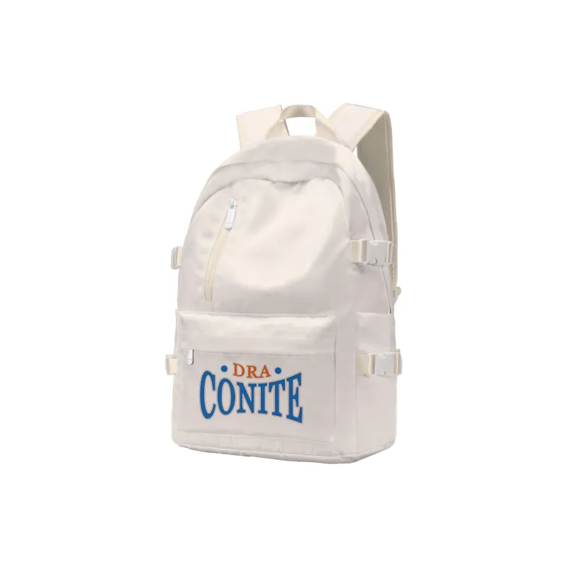 TURN UP NOT FOR US Polyester Backpack Unisex Beige-21